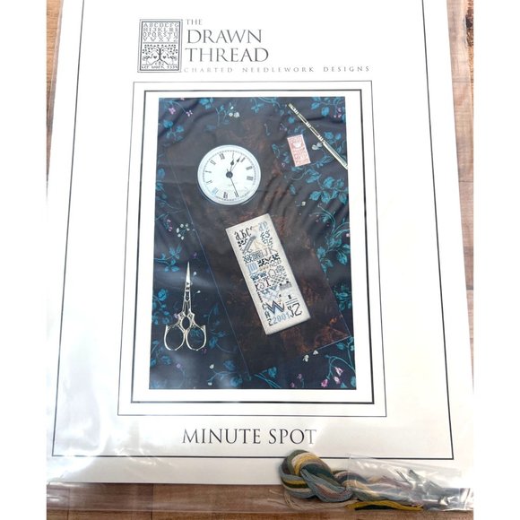 The Drawn Thread Minute Spot Counted Cross Stitch Kit With Floss & Charm - Picture 2 of 4